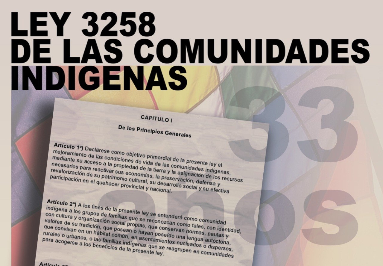 33 A OS DE LA SANCI N DE LA LEY DEL ABORIGEN CHAQUE O EGIDIO